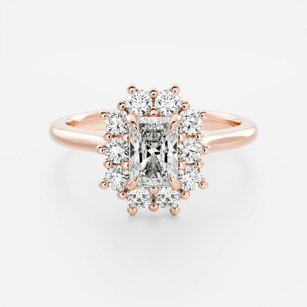 
                      
                        The Eloise Ring - Radiant Antique Halo
                      
                    