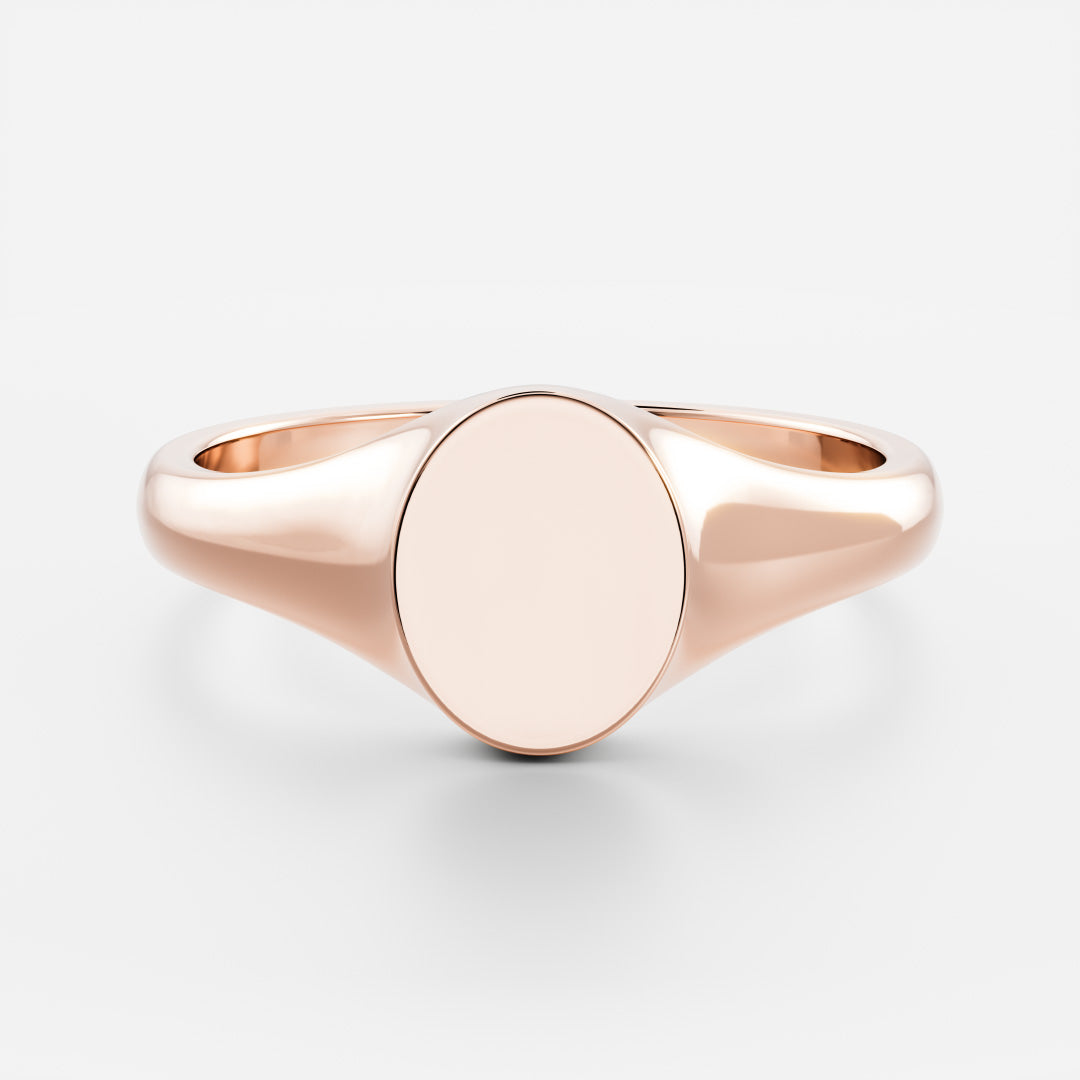 Oval signet ring [R-032] 13号 WAKAN SILVER SMITH Oval signet ring -MORLS-