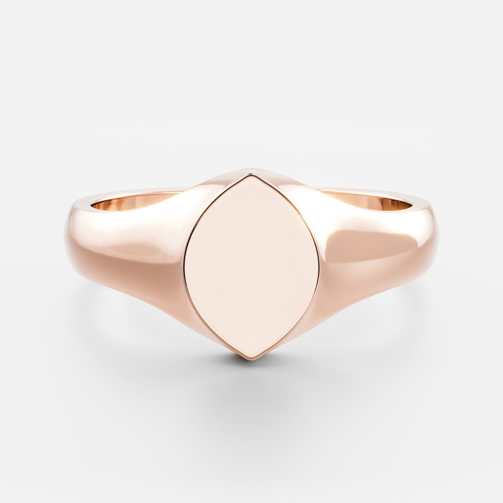 
                      
                        Signature Marquise Signet Ring
                      
                    