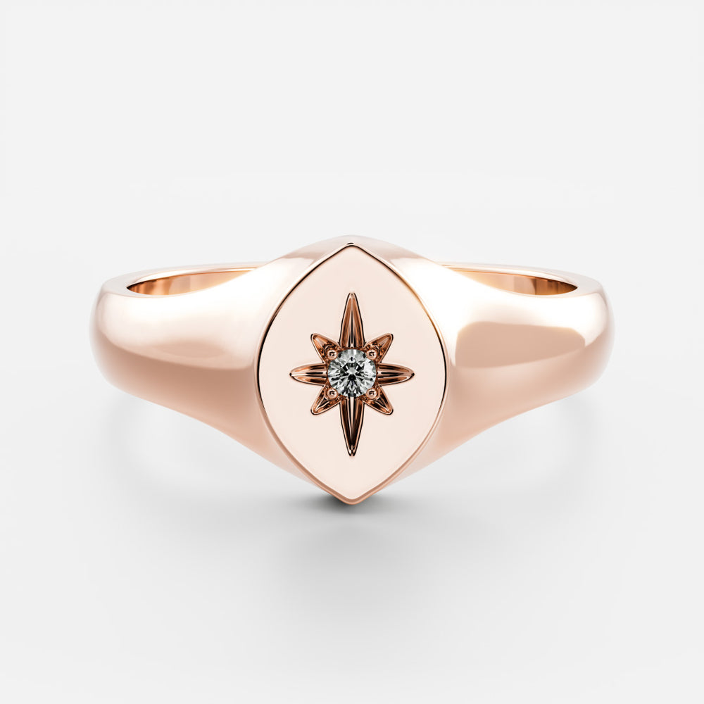 
                      
                        Signature Marquise Signet Ring
                      
                    