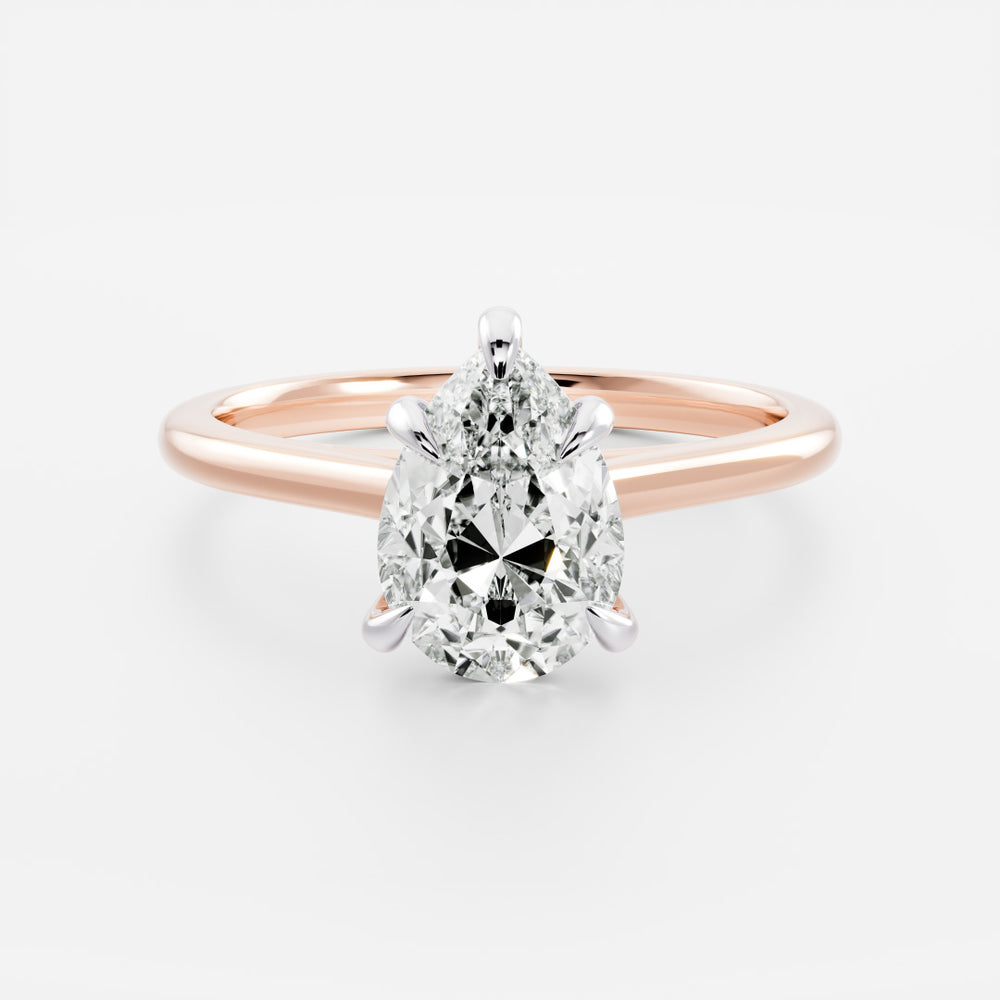 
                      
                        The Sophia Ring - Pear Cathedral Solitaire
                      
                    