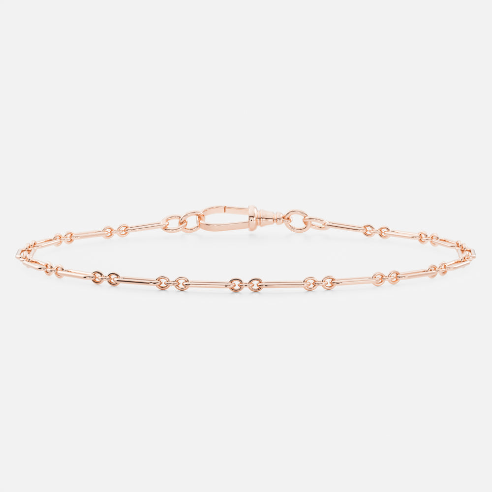 
                      
                        The Paperclip Figaro Bracelet
                      
                    