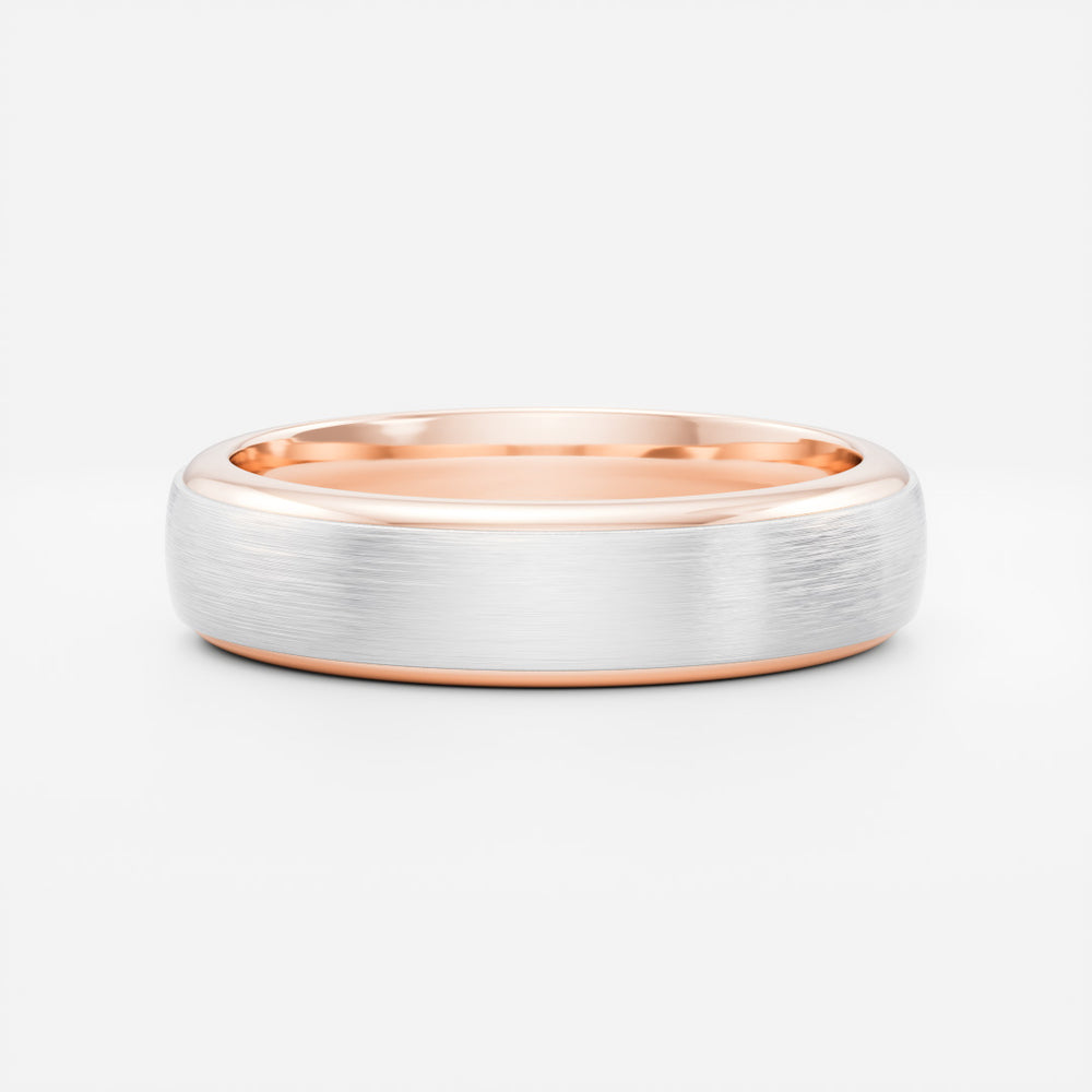 
                      
                        The Argo Ring - Brushed Step Edge Men's Ceremonial Band
                      
                    