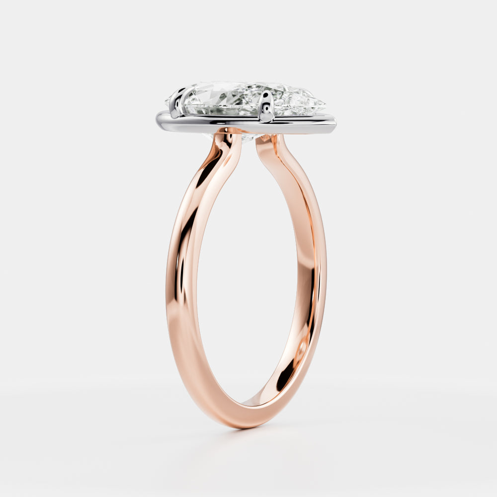 
                      
                        The Sophia Ring - Pear Georgian Solitaire
                      
                    