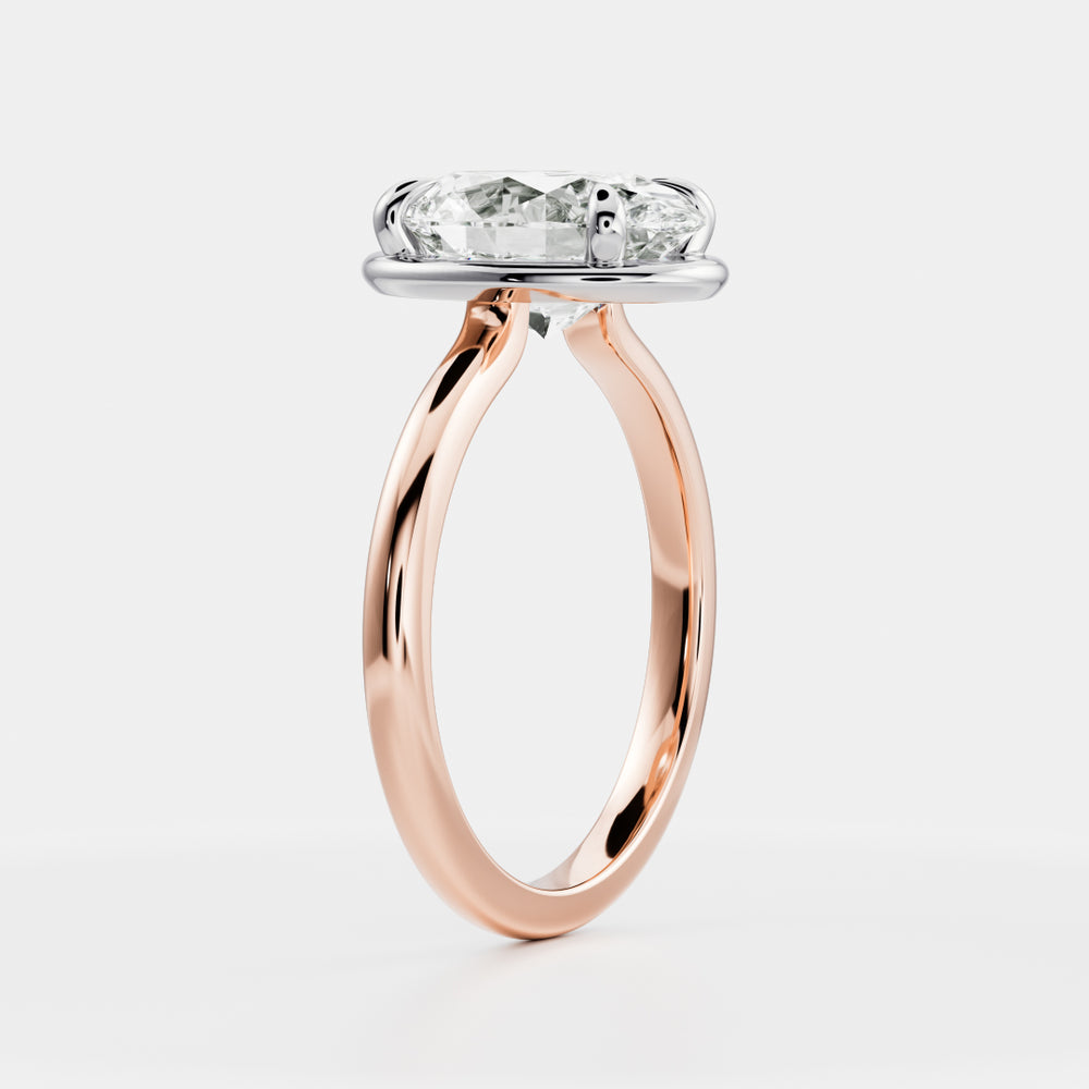 
                      
                        The Luise Ring® - Oval Georgian Solitaire
                      
                    
