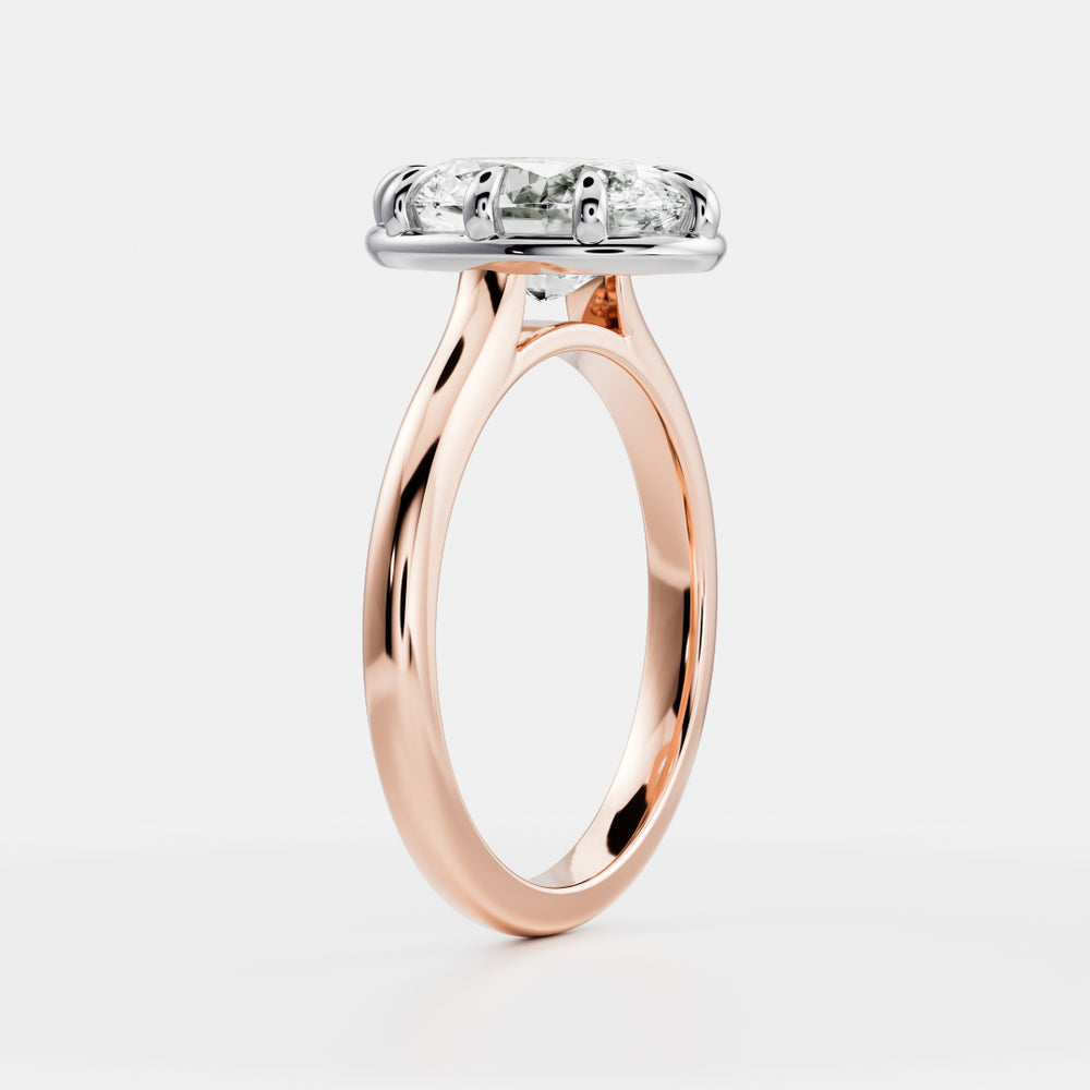 
                      
                        The Luise Ring® - Oval Cathedral Georgian Solitaire
                      
                    
