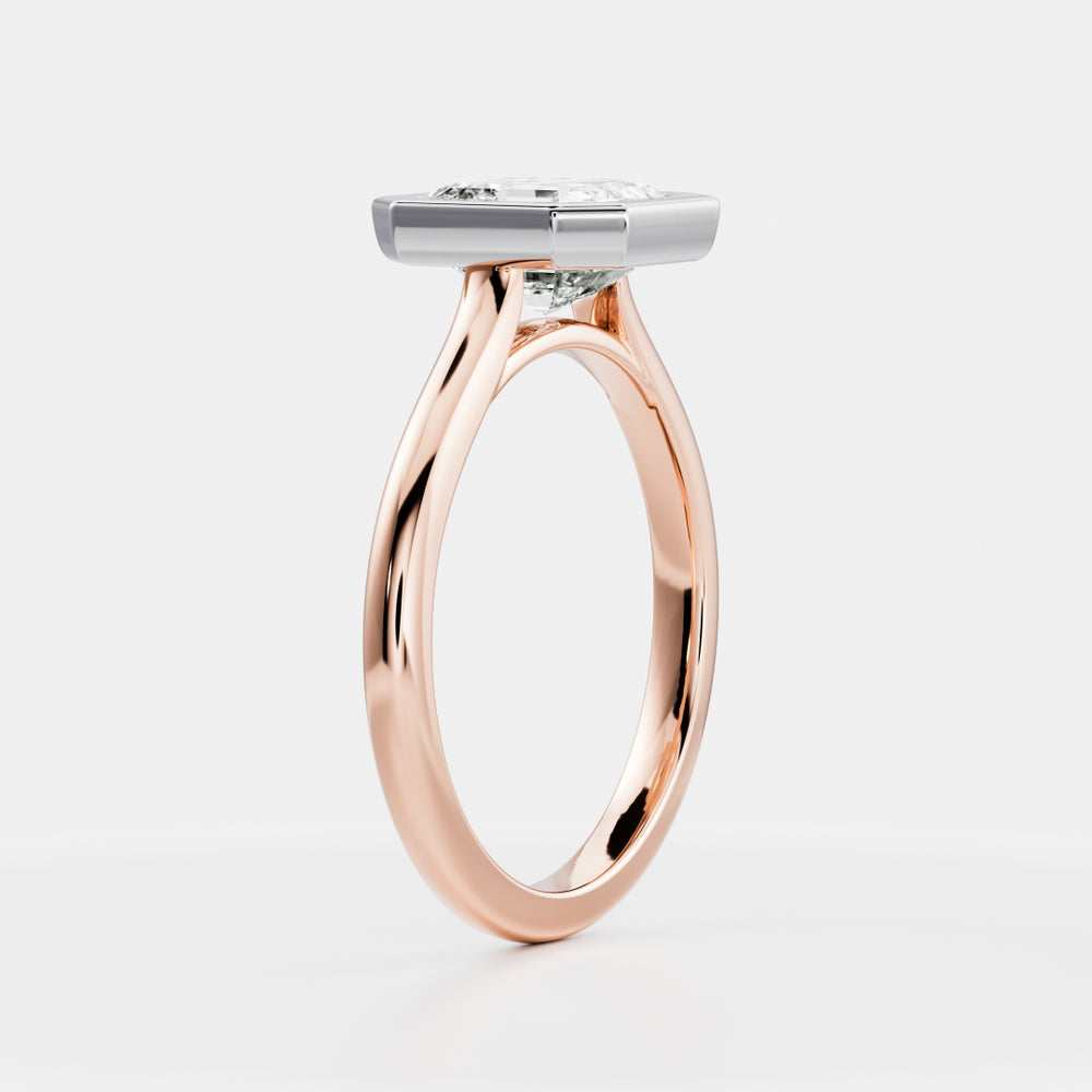 
                      
                        The Elmira Ring - Asscher Bezel Solitaire
                      
                    