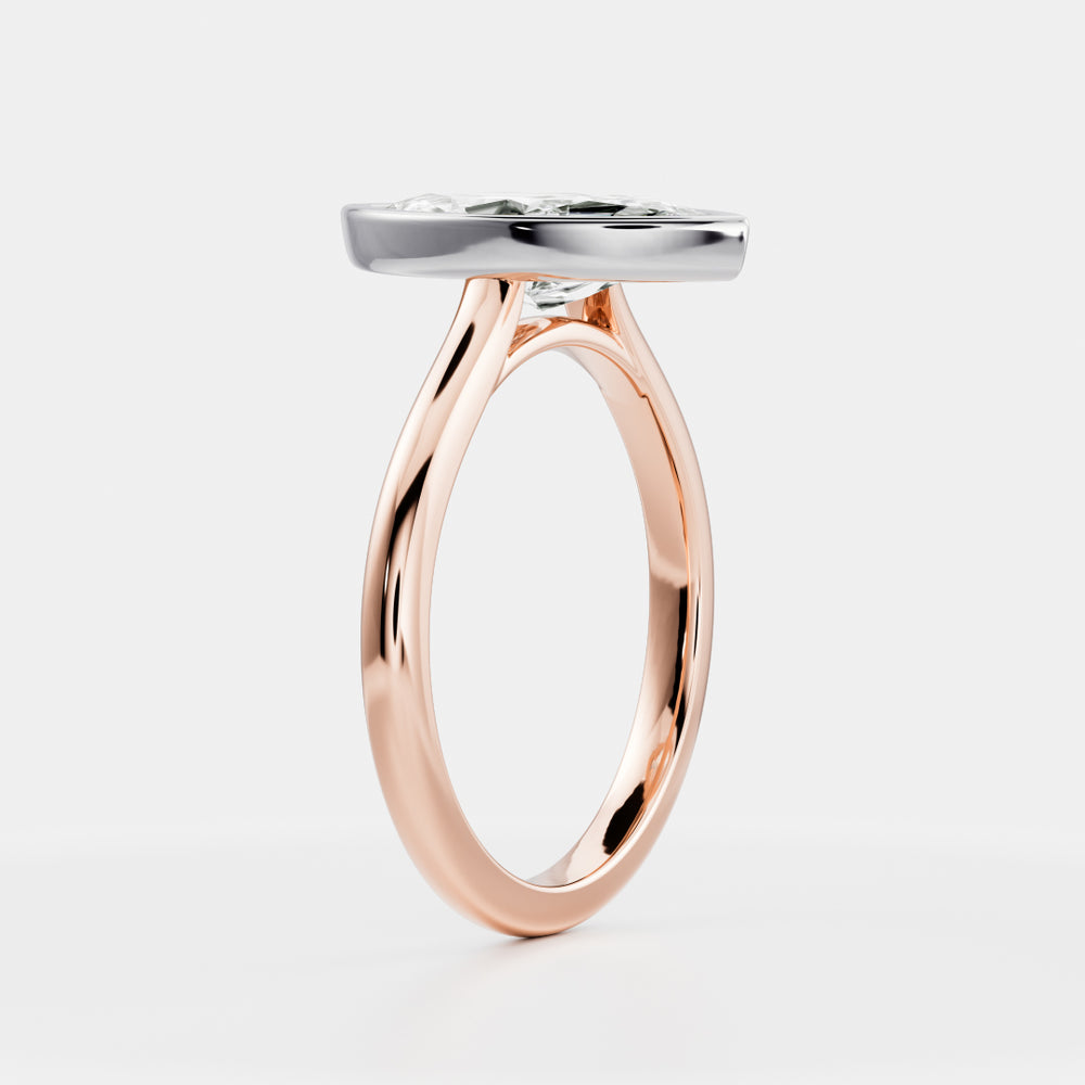 
                      
                        The Arie Ring - Marquise Bezel Solitaire
                      
                    