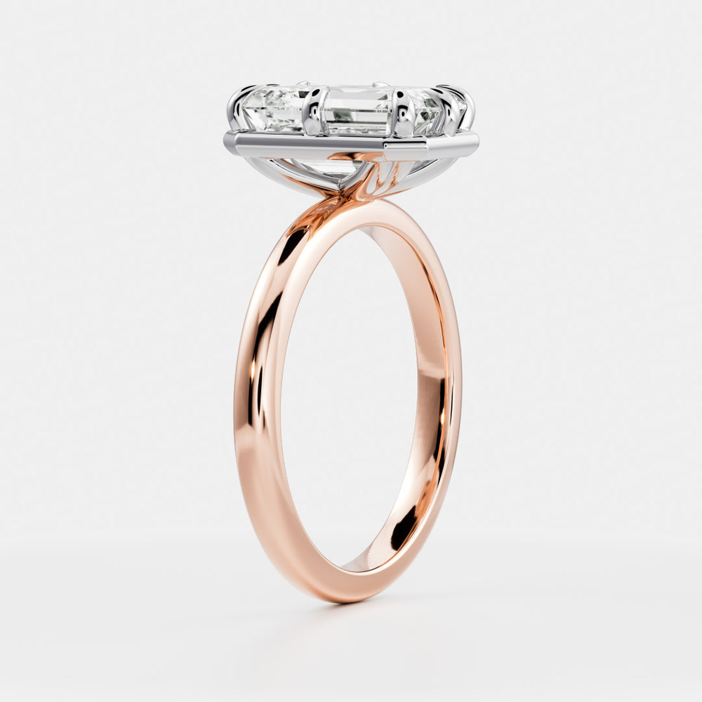 
                      
                        The Audrey Ring - Emerald Georgian Solitaire
                      
                    