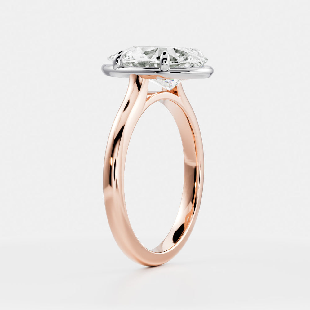 
                      
                        The Sophia Ring - Pear Cathedral Georgian Solitaire
                      
                    