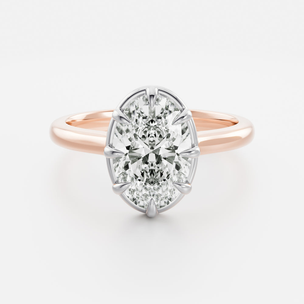 
                      
                        The Luise Ring® - Oval Cathedral Georgian Solitaire
                      
                    