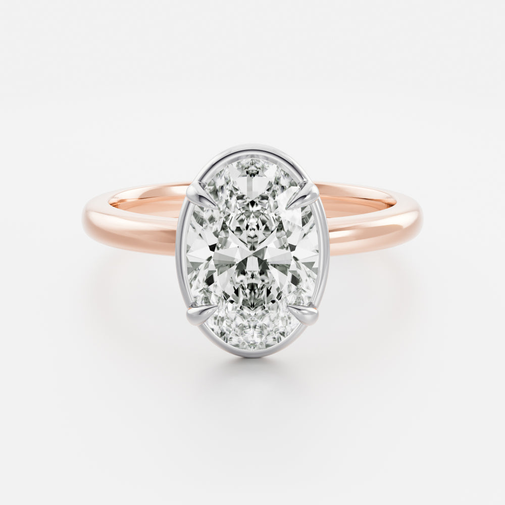 
                      
                        The Luise Ring® - Oval Georgian Solitaire
                      
                    