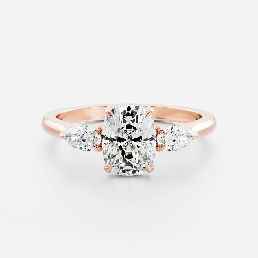 
                      
                        The Florence Ring - Elongated Cushion & Pear Trilogy
                      
                    