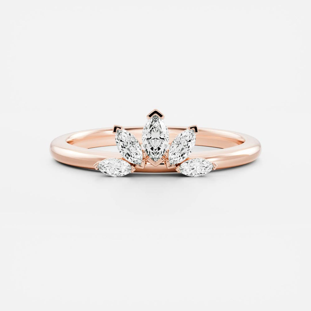 
                      
                        The Soleil Ring - Crown Wedding Band
                      
                    