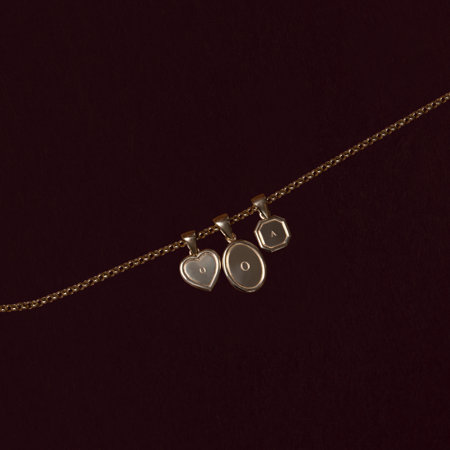 The Signature Oval Letter Pendant