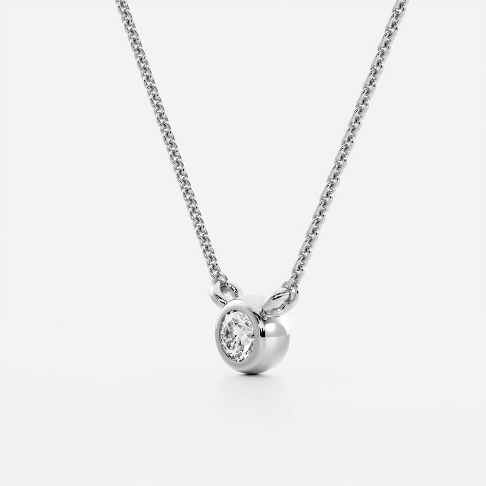 
                      
                        The Vera Necklace - Round Bezel Pendant
                      
                    