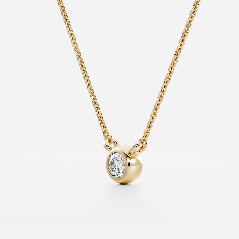 
                      
                        The Vera Necklace - Round Bezel Pendant
                      
                    