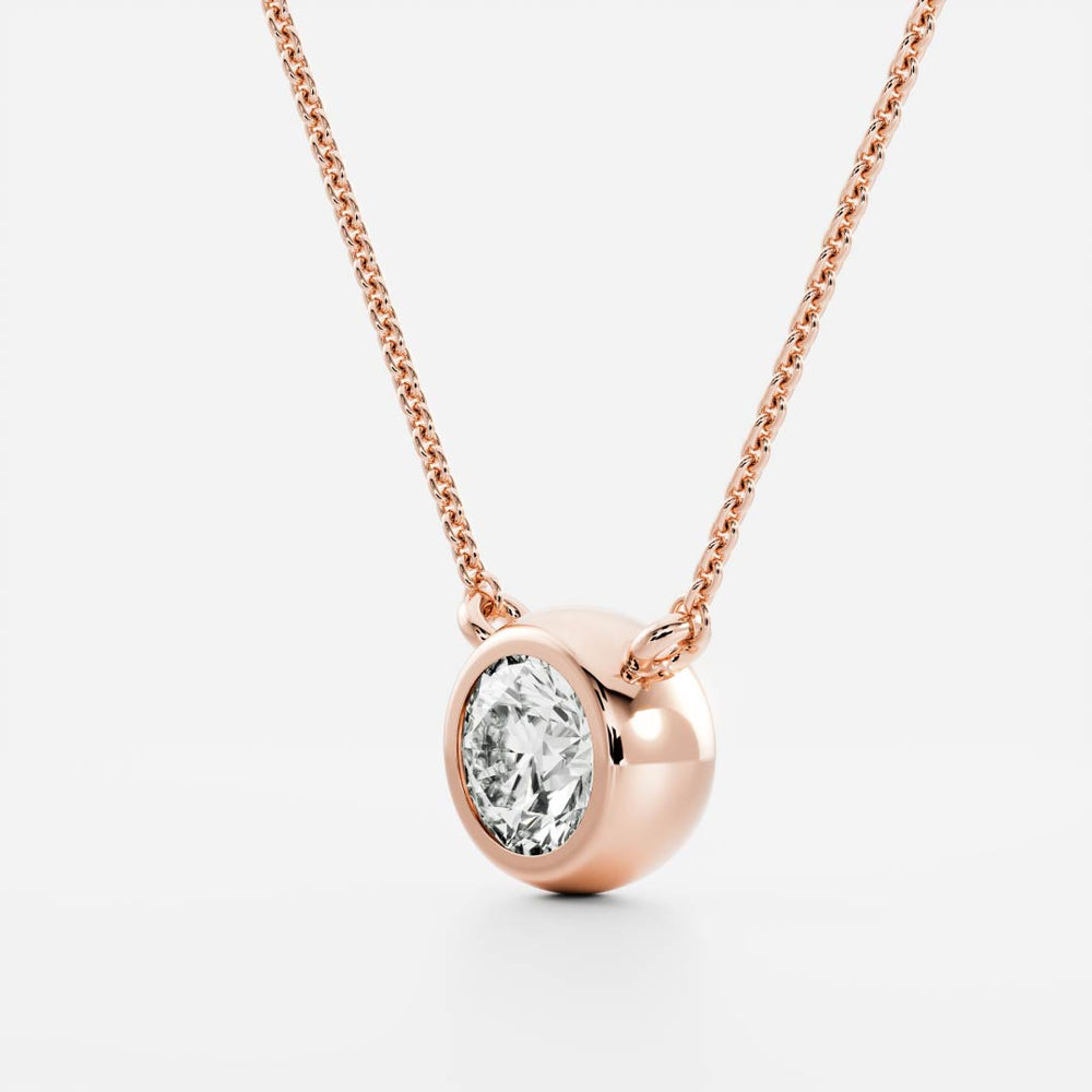 
                      
                        The Vera Necklace - Round Bezel Pendant
                      
                    