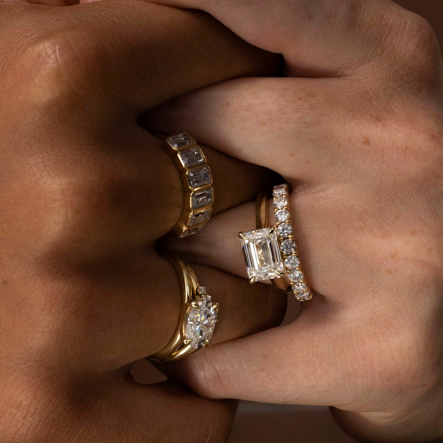 The Skylar Ring - Large Pavé Ring