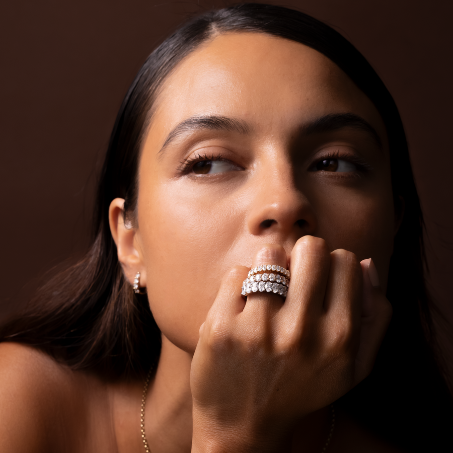 The Gia Ring - Half Oval Ring