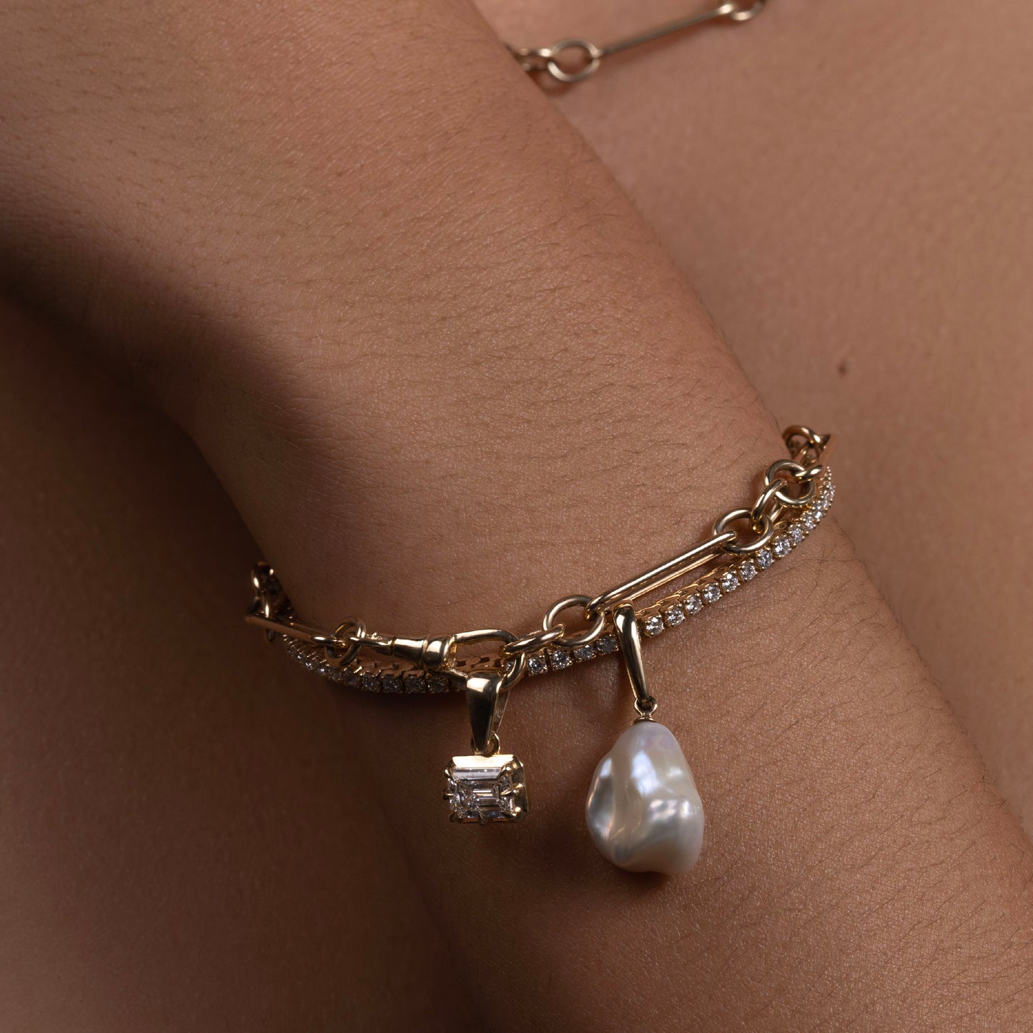The Paperclip Figaro Bracelet