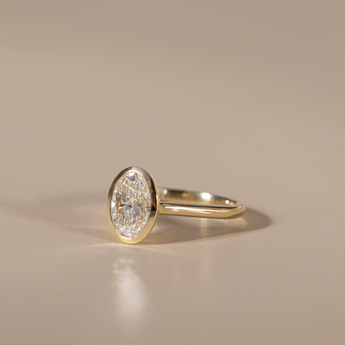 The Luise Ring® - Oval Bezel Solitaire