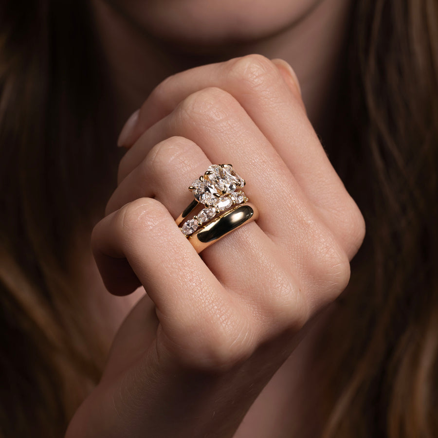 The Nove Ring - Classic Domed Wedding Ring