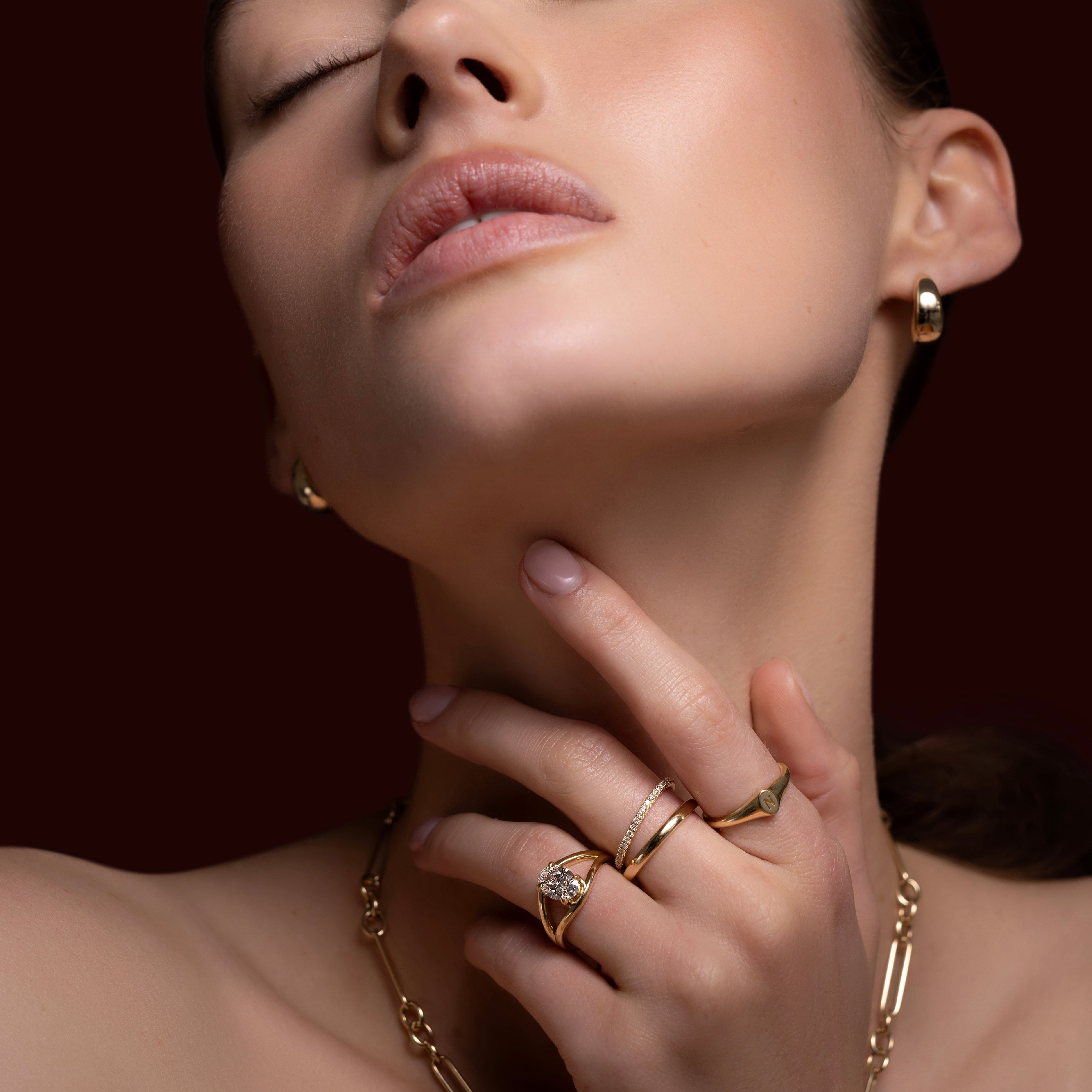 The Elise Ring - Split Shank Oval Solitaire - TMC Fine Jewellers