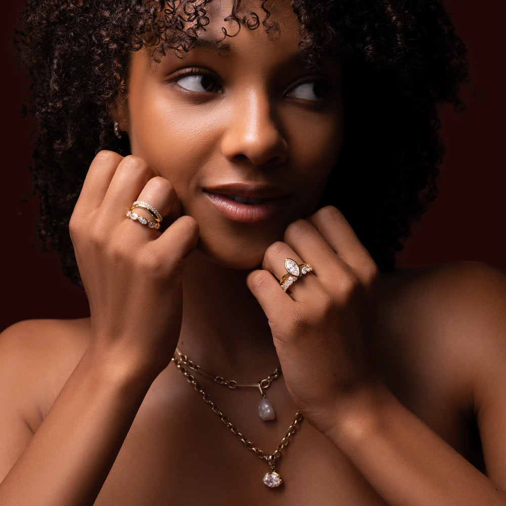 
                      
                        The Saphira Ring - Slanted Marquise Ceremonial Ring
                      
                    