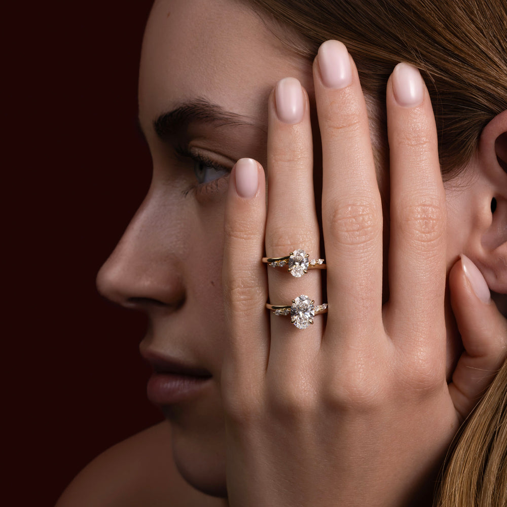 
                      
                        The Amira Ring™ - Oval with Marquise Accents
                      
                    