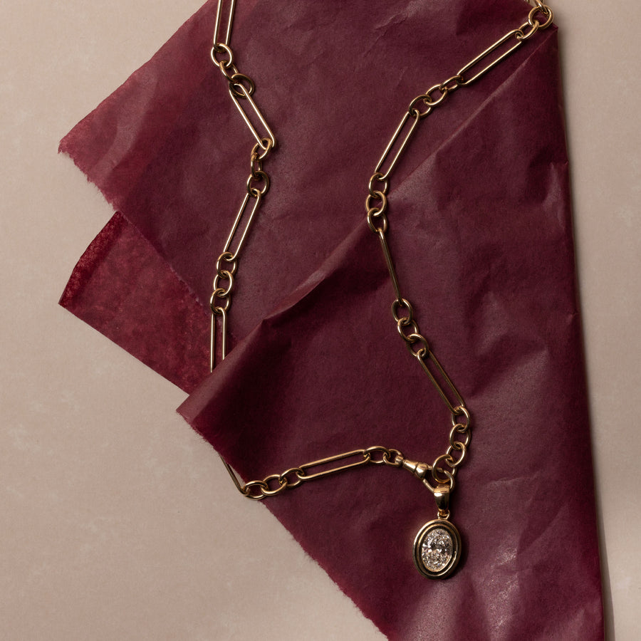 The Paperclip Figaro Chain
