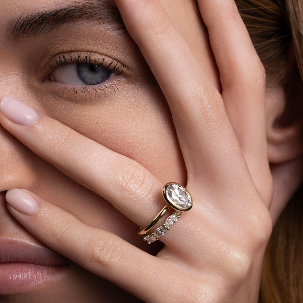 The Luise Ring™ - Oval Bezel Solitaire