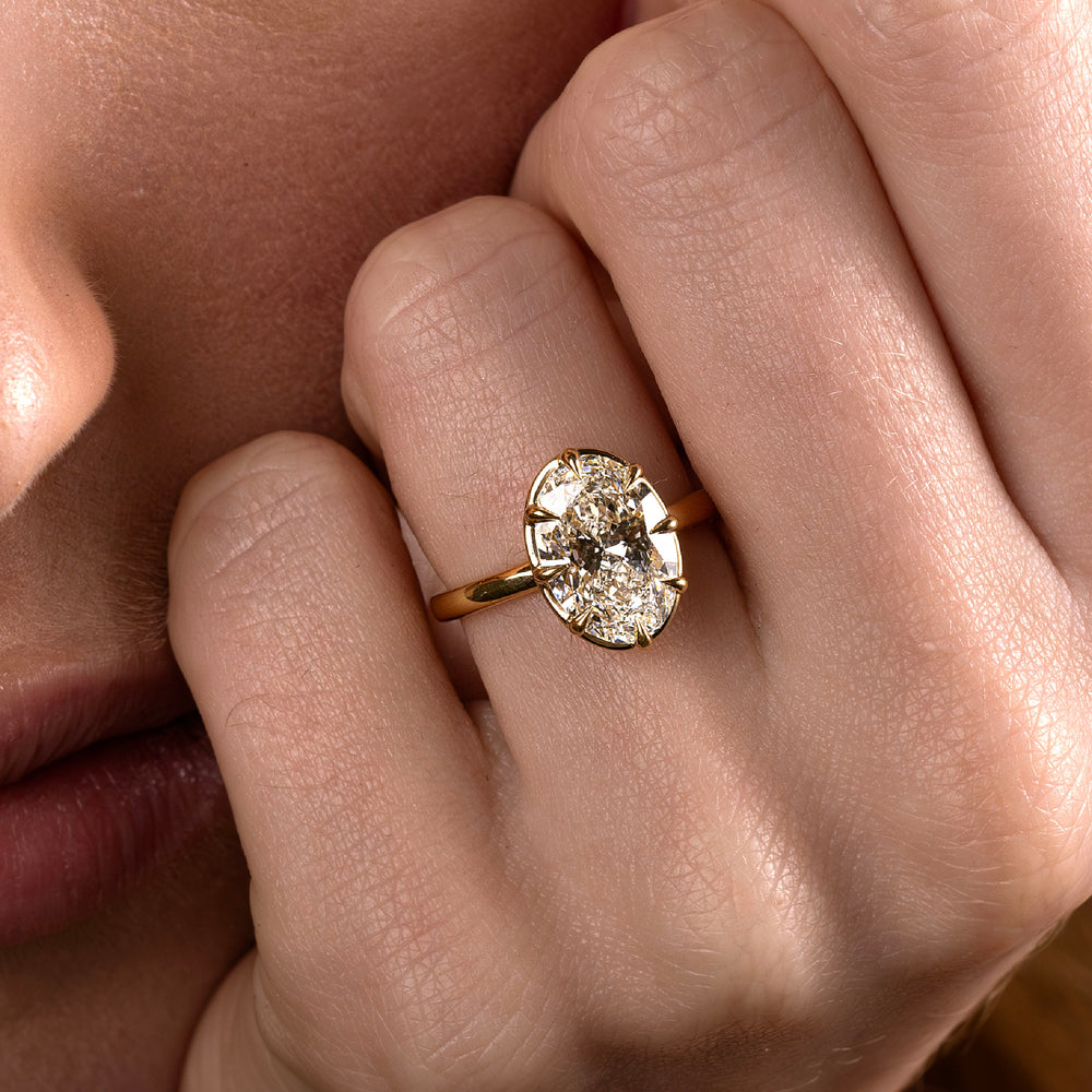 
                      
                        The Luise Ring - Oval Georgian Solitaire
                      
                    