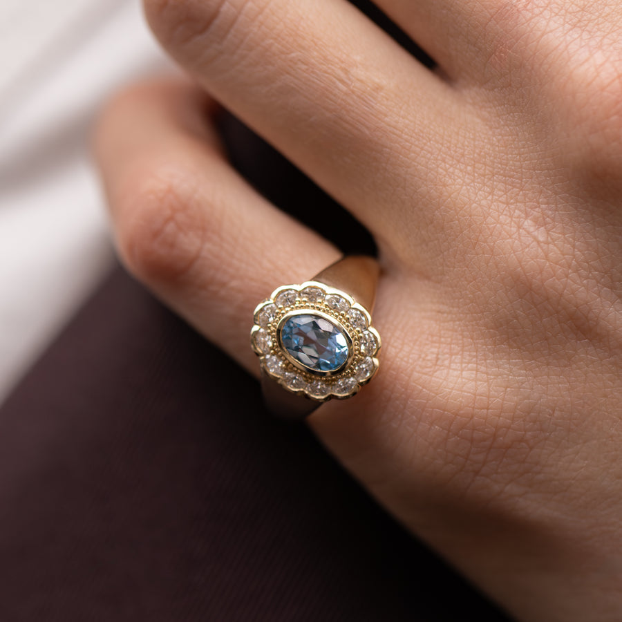 The Sovereign Signet - Blue Topaz (December)