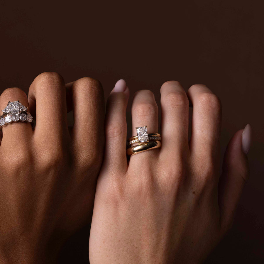 The Nove Ring - Classic Domed Wedding Ring
