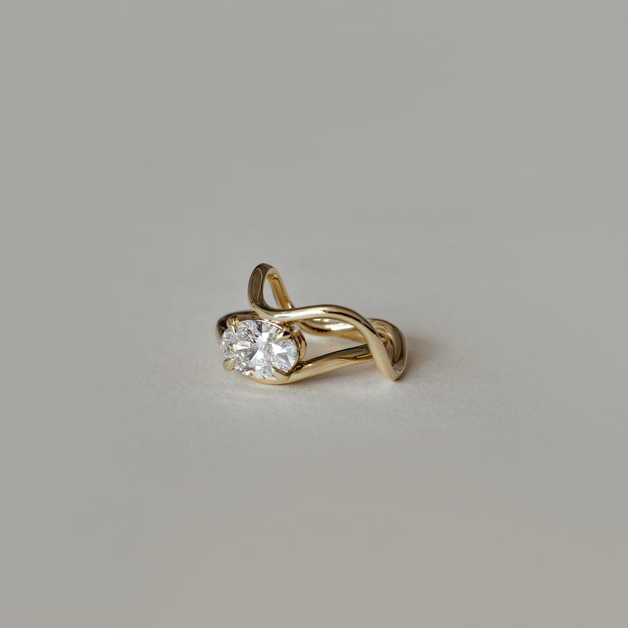 The Fae Ring - Organic Curved Wedding Ring