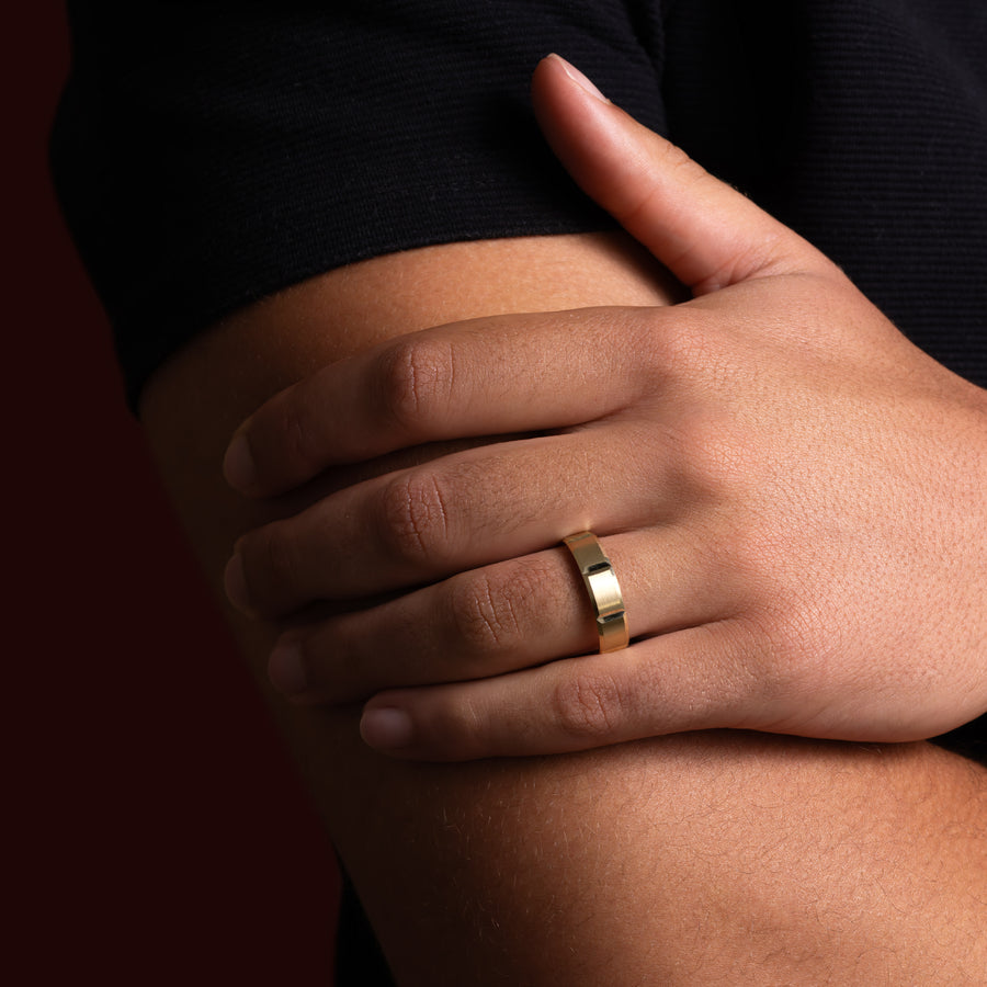 The Atlas Ring - Brushed Modular Men's Wedding Band