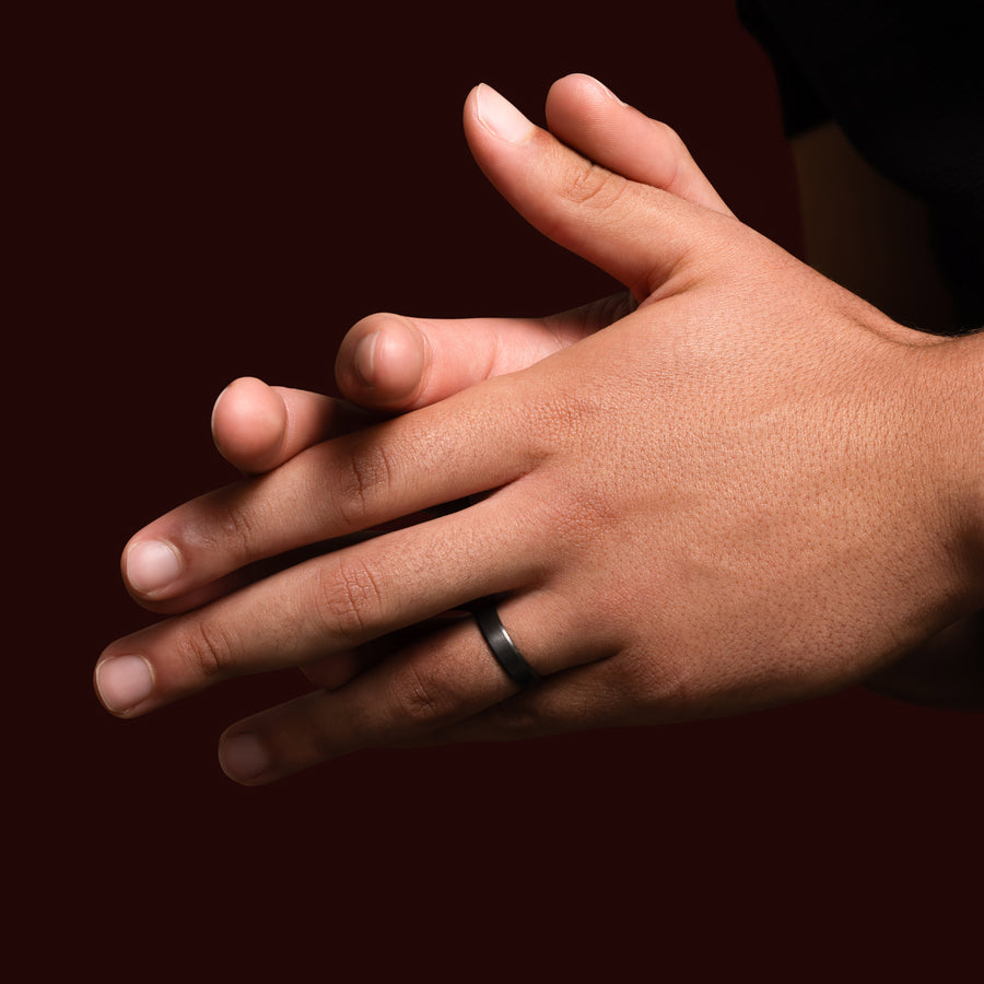 The Markos Ring - Brushed Ezi Fit Men's Wedding Band