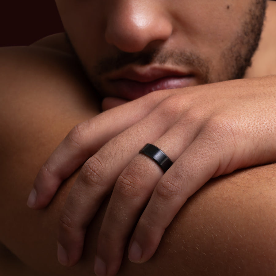 The Markos Ring - Brushed Ezi Fit Men's Wedding Band