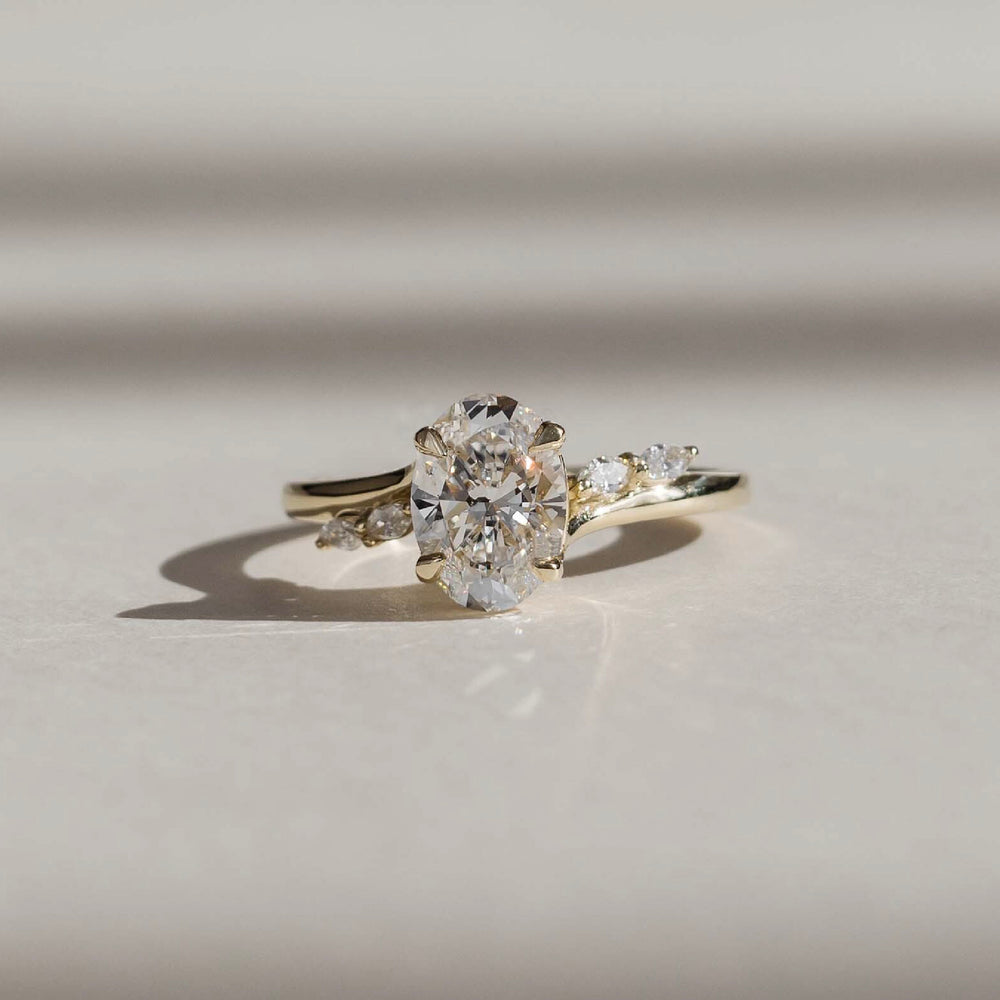 
                      
                        The Amira Ring - Oval with Marquise Accents
                      
                    