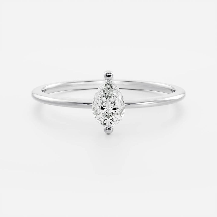 The Sol Ring - Pear Petite Ring