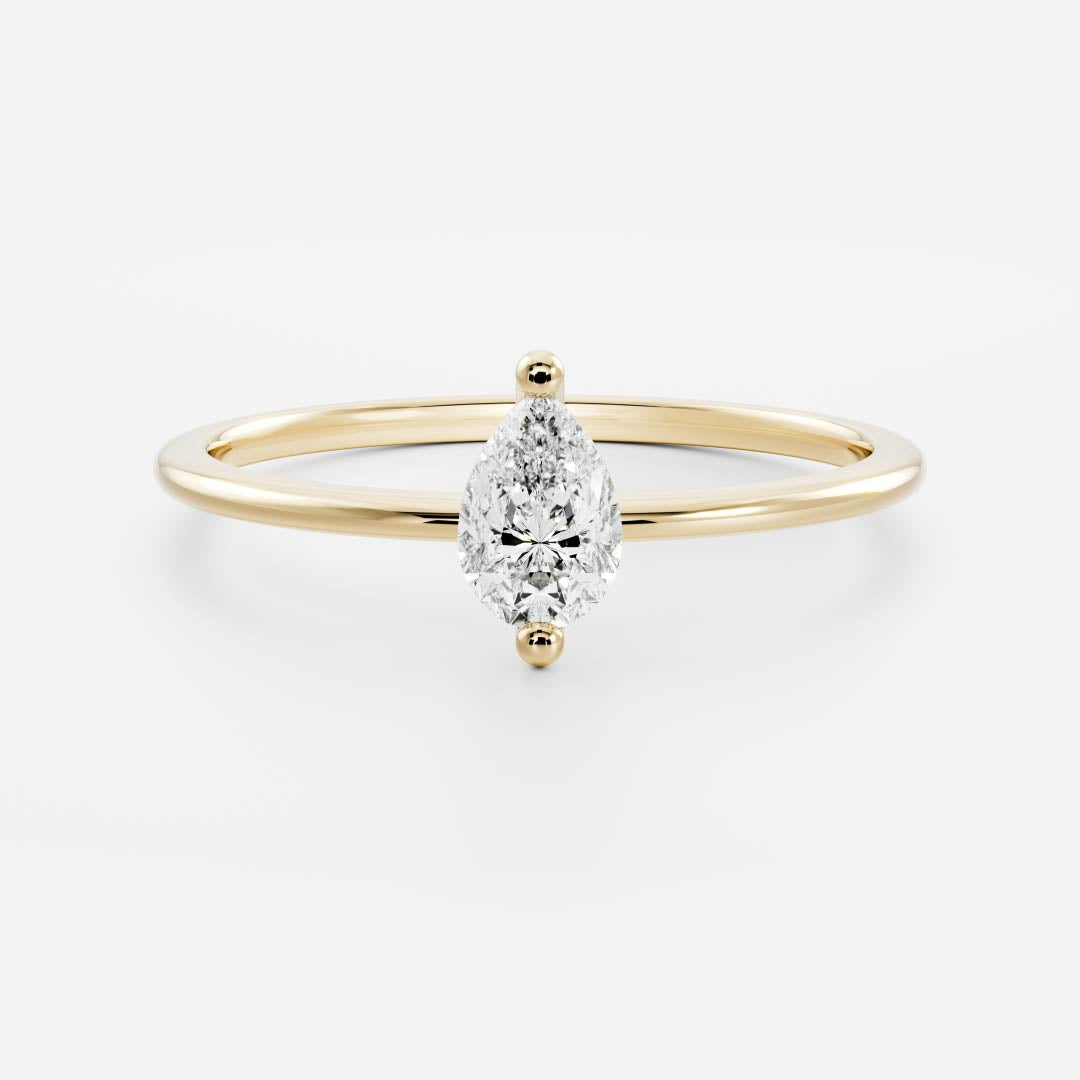 Pear Petite Ring