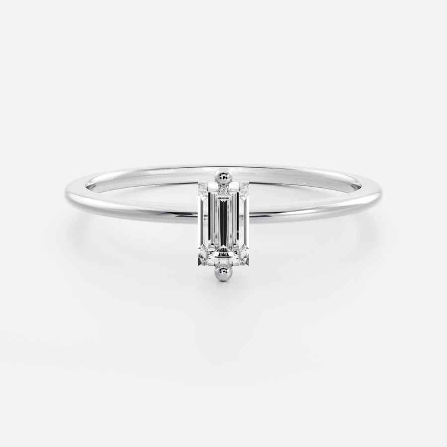 The Sol Ring - Baguette Petite Ring