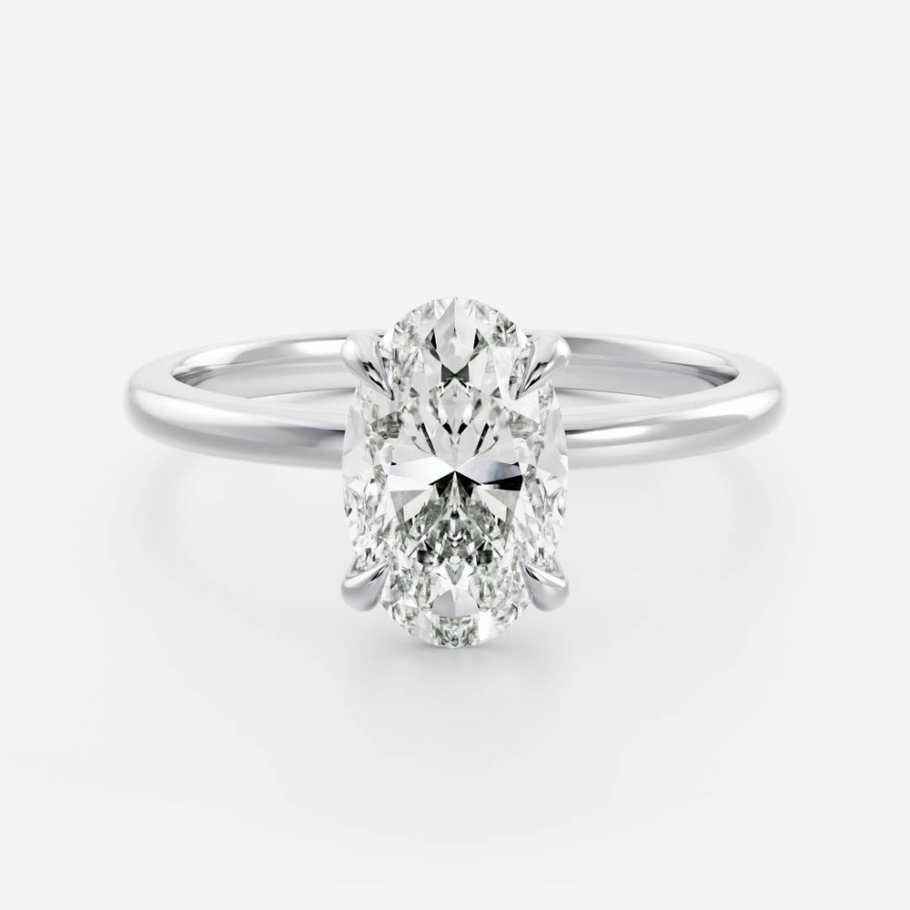 The Luise Ring - 1.5ct Moissanite Oval Solitaire