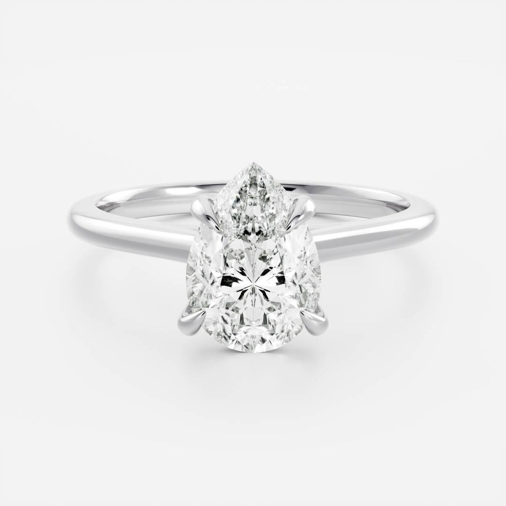 
                      
                        The Sophia Ring - Pear Cathedral Solitaire
                      
                    
