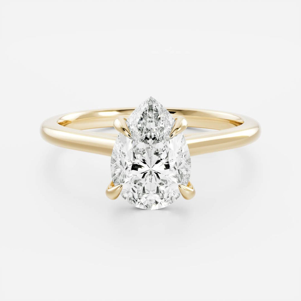 
                      
                        The Sophia Ring - Pear Cathedral Solitaire
                      
                    