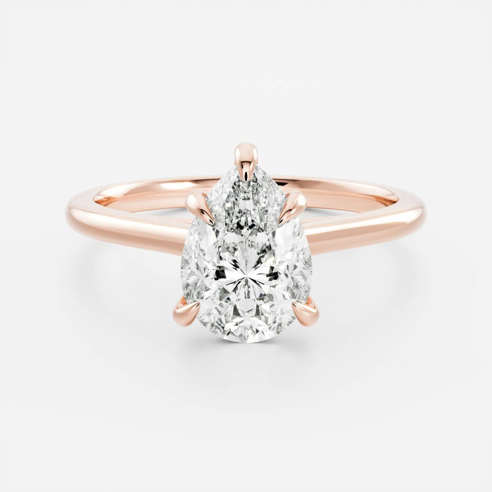 
                      
                        The Sophia Ring - Pear Cathedral Solitaire
                      
                    