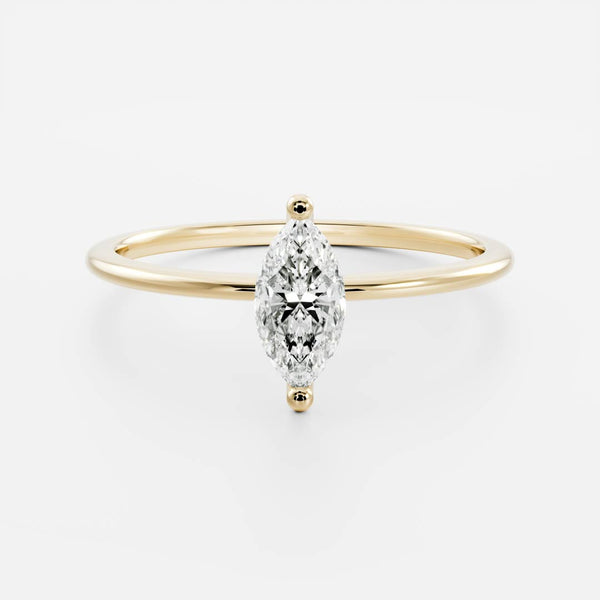 The Sol Ring - Marquise Petite Ring