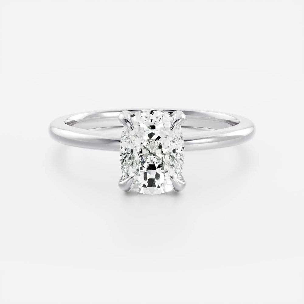 
                      
                        The Ophelia Ring - Elongated Cushion Solitaire
                      
                    