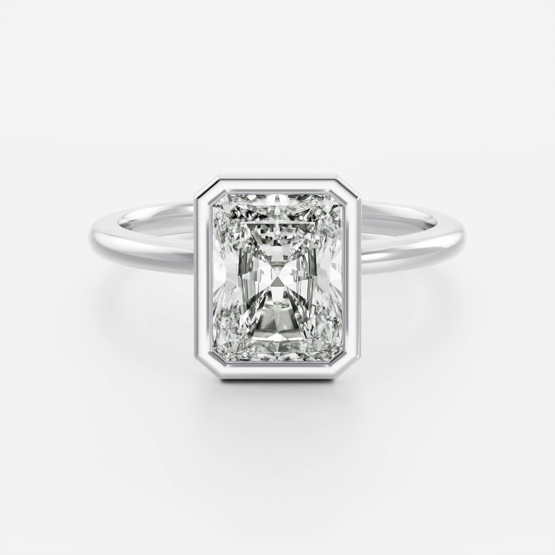 The Vienna Ring - Radiant Bezel Solitaire